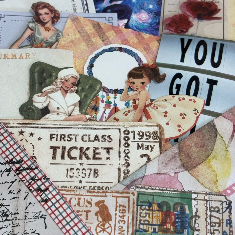 Ephemera Bundle: 20 Pieces for Mixed Media Art Junk Journal Scrapbooking - Picture 6 of 16